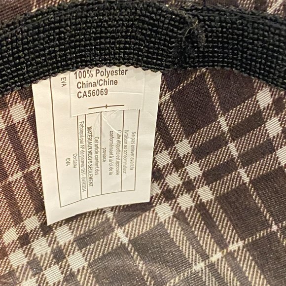 Unisex Fedora Hat Brown and Beige Checkered - Picture 5 of 5